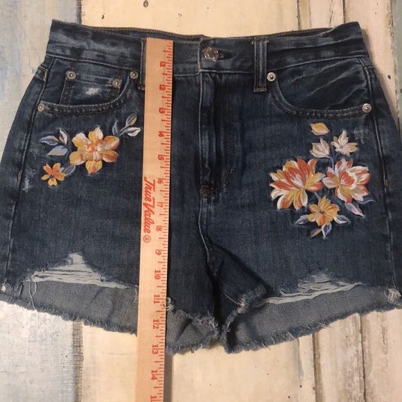 American Eagle embroidered shorts. Size 0 - Picture 5 of 9